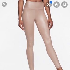 Athleta Elation Shimmer Tight in Rose Gold